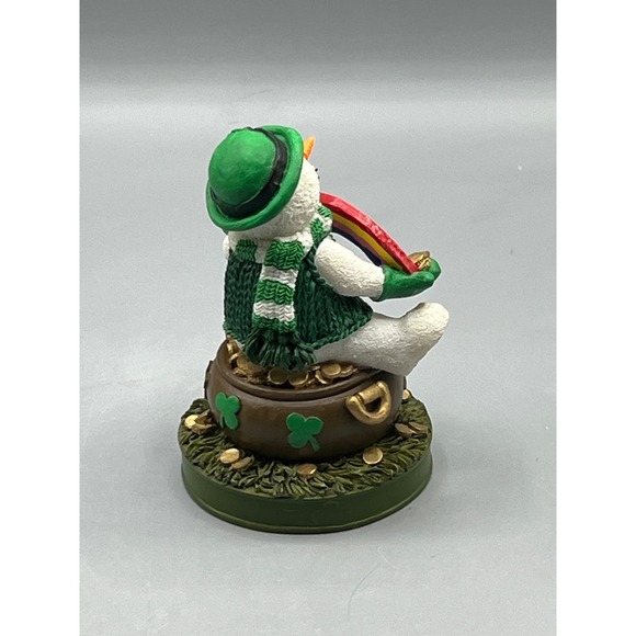 Always Cool Papel Giftware Luck O' the Irish Snowman Leprechaun Pot of Gold - Picture 6 of 8